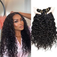 16A Brazilian Water Wave Human Hair Bundles Wet And Wavy Hair Extension Bundles