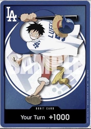 PRESALE 2026 LA Dodgers One Piece Monkey D Luffy Limited Edition Card 7/2/26 ⚾️