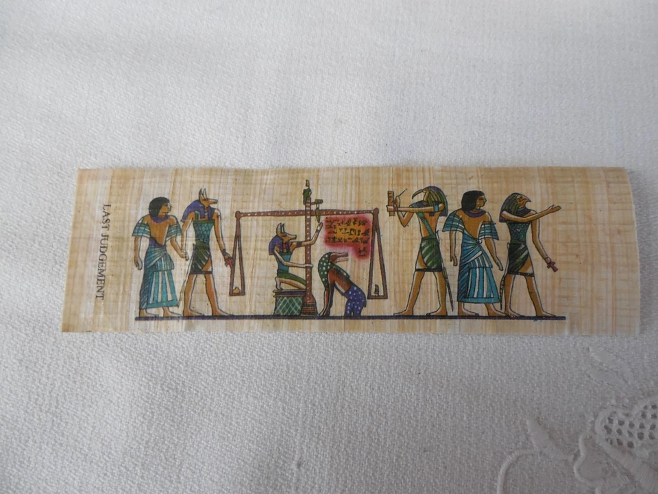 Marque page en papyrus décor Egyptien - Photo 1/1