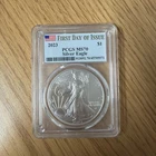 2023 $1 American Silver Eagle MS70 First Day of Issue PCGS