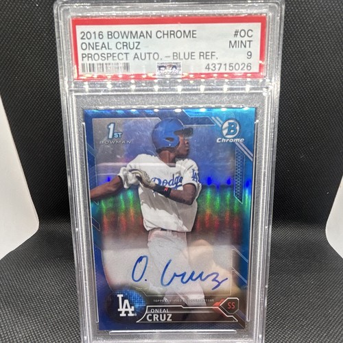 Oneal Cruz [Refractor] #BCAP-OC 2016 Bowman Chrome Prospect Autograph card