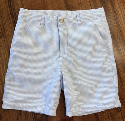 Gymboree Boy 8 Easter Celebration Seersucker Shorts Light Blue & White