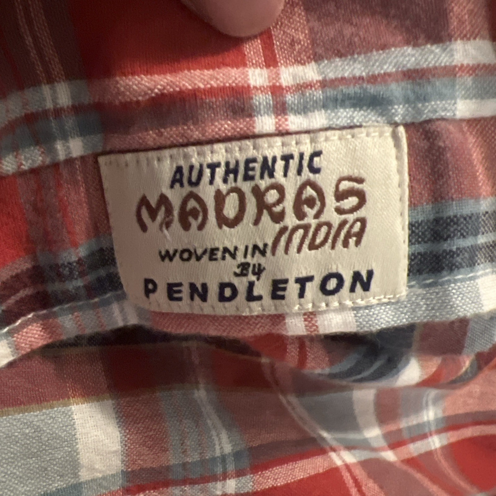 Pendleton Button Down Shirt Mens Medium Red/Blue … - image 12