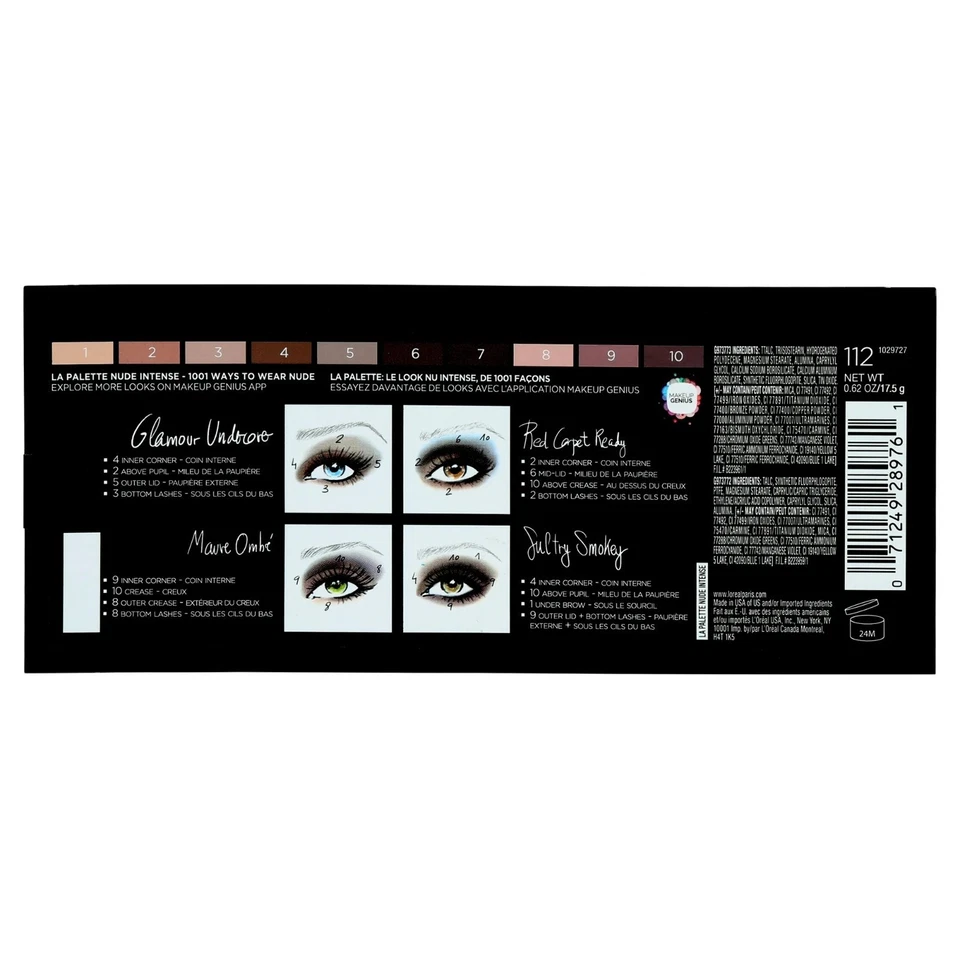 L'Oreal Paris Colour Riche La Palette Eye Shadow, Nude Intense #112, 0.62 Oz - Image 2 of 4
