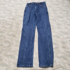 Vintage Wrangler 14MWZG Jeans Womens 9x34 Blue Pockets Denim Medium Wash