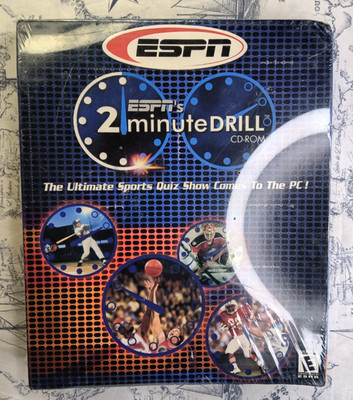 ESPN's 2 Minute Drill 2000 Windows 95 98 Mac PC CD-ROM Big Box New/Sealed