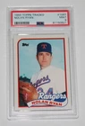 1989 Topps Traded Baseball Card #106T NOLAN RYAN Texas Rangers Graded PSA 9 MINT