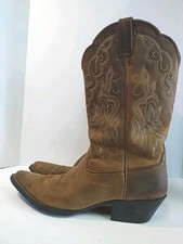 Ariat Heritage Brown Leather Cowboy Cowgirl Boots Size 9B Style 10009514