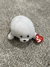 TY “Tiny” 7-inch White Seal - Baby Collection