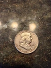 1958 D US Benjamin Franklin LIBERTY BELL Vintage Silver Half Dollar Coin