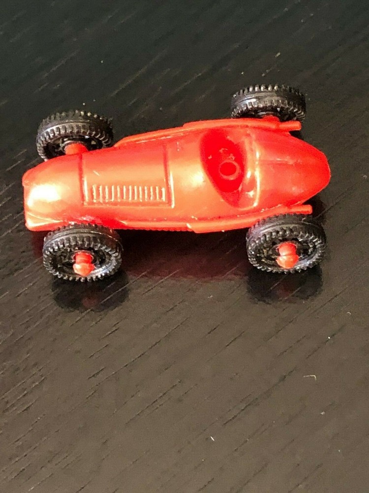 Vintage Miniature Plastic Toy Car Alfa Romeo 158 F1 1946 Red 1 1/2