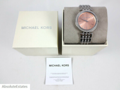 Silver Michael Kors Darci Mk3218 Đồng Hồ Nữ Michael Kors Quartz