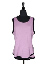 Elle Mauve Purple Sleeveless Tank Top Size L