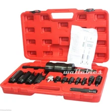 14Pcs Diesel Injection Injectors Extractor Puller Removal w/ Slide Hammer