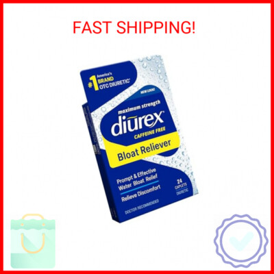 Diurex Max Water Pills - Maximum Strength Caffeine Free Diuretic - Relieve Water