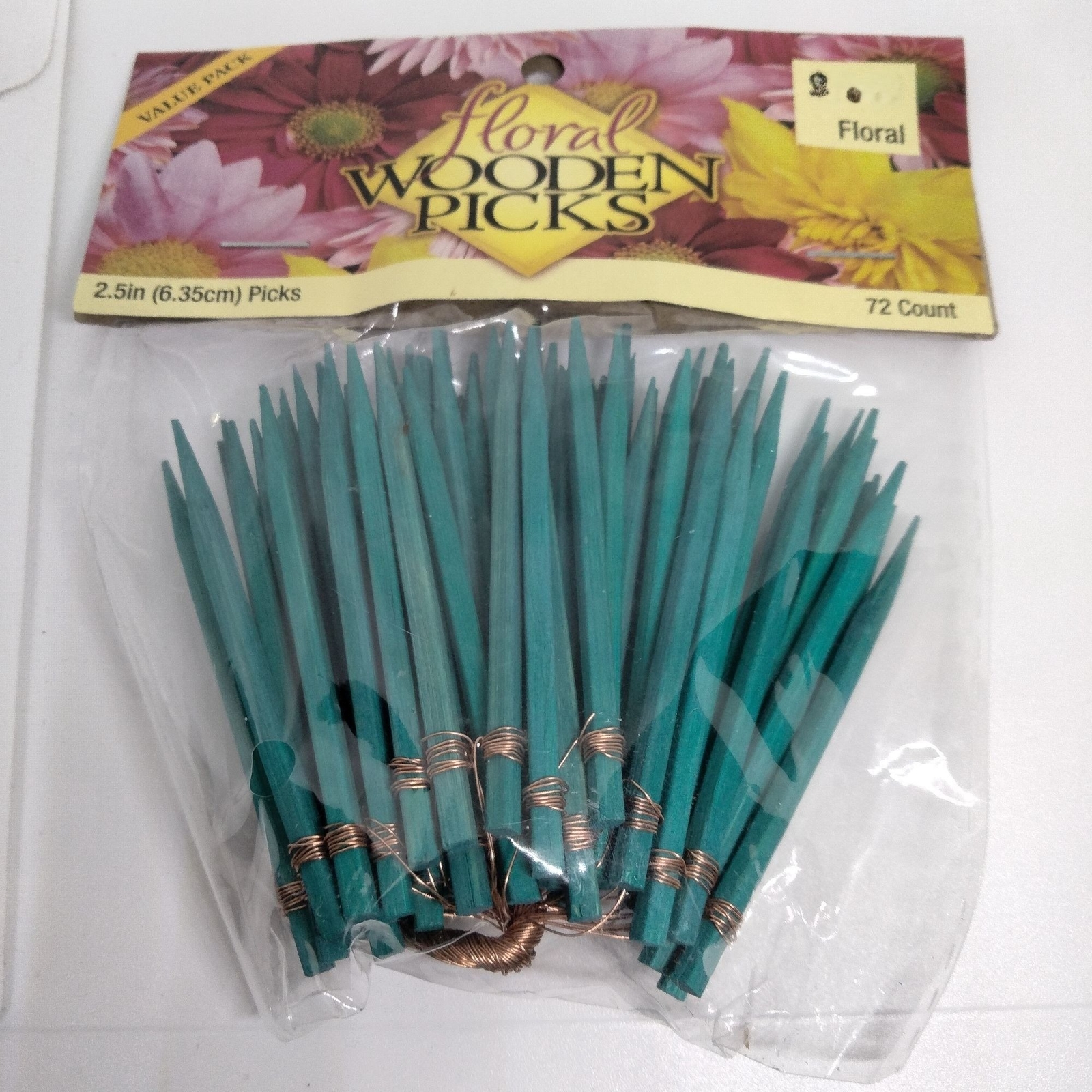 Floral Wooden Picks Green copper wire 2.5 Inch 72 Pack eBay