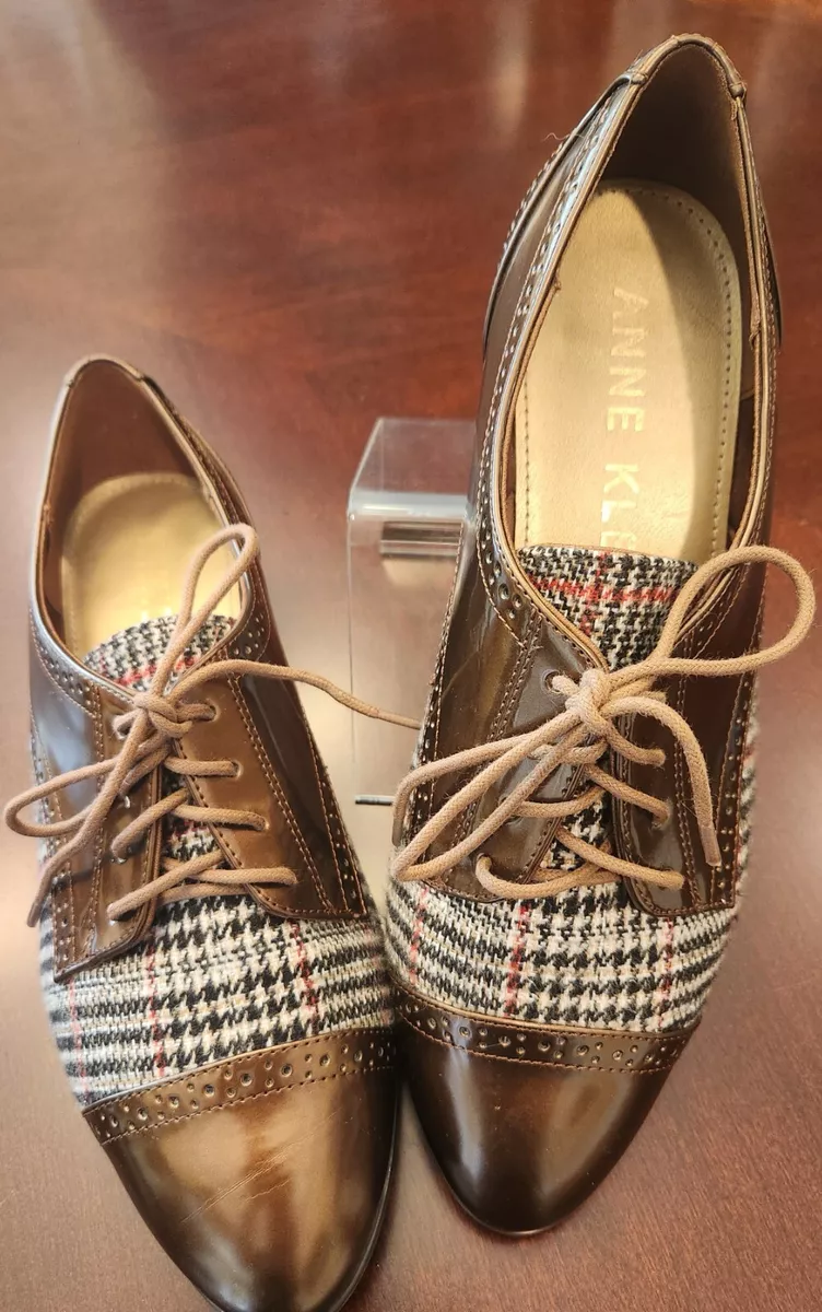 Anne Klein Women s Louisa Oxford Lace Up Shoes Size 10M eBay