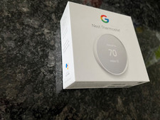 Google Nest Termostat TYLKO PUDEŁKO Model G4CVZ Farba śniegu z papierami