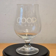 Coop Ale Works DNR Tulip Glass Beer Goblet Oklahoma City Brewery