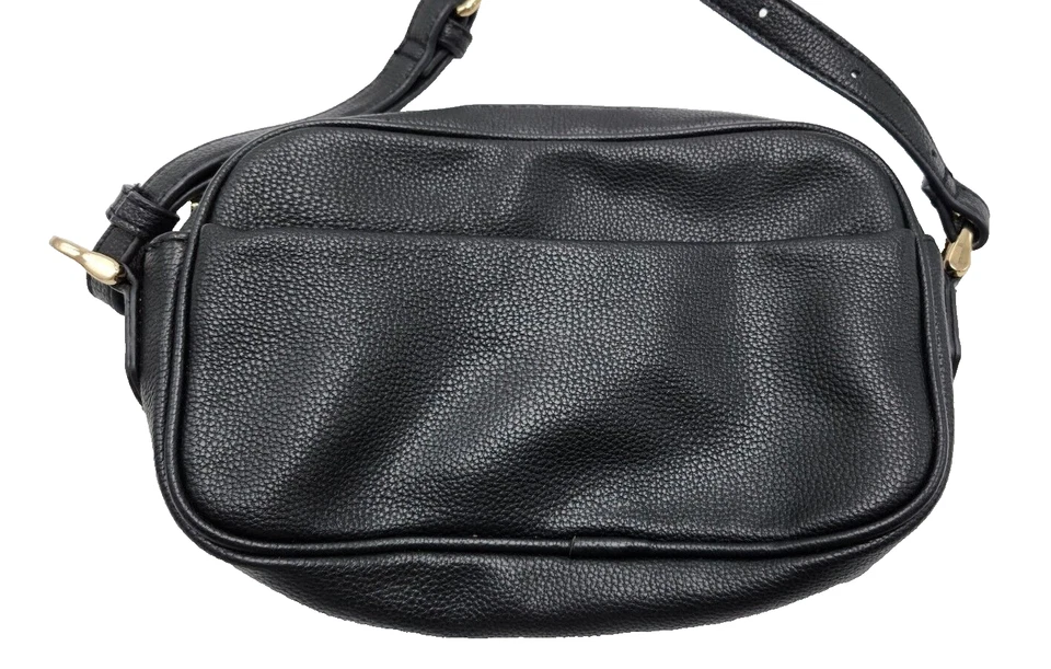 A New Day Adjustable Strap Black Faux Leather Crossbody Bag - Image 2 of 4