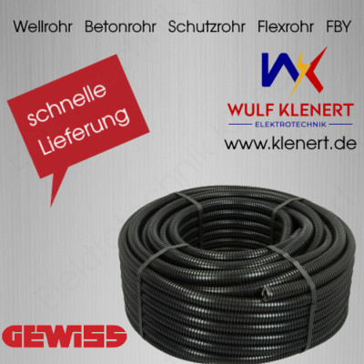 Wellrohr Leerrohr Beton Schutzrohr FBY GEWISS DX15020 FK M20 Isolierrohr 100m