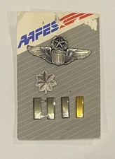 US Military AAFES Pins Aviator Wings Badge Silver Vintage
