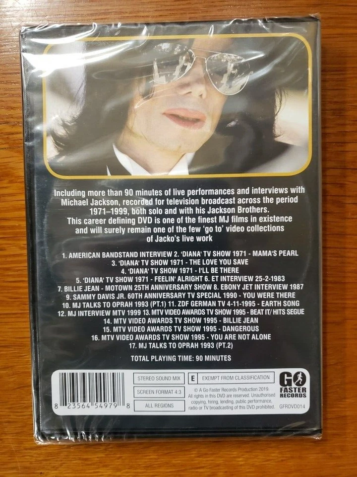 MICHAEL JACKSON - THE TELEVISION BROADCASTS DVD BRAND NEW THRILLER FREE SHIPPING - Image 2 of 2