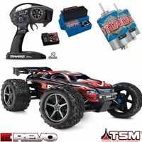 Traxxas 56036-4 1/10 E Revo Monster Truck 4wd Tsm Red Rtr W/ Tqi Radio /evx-2 on sale Traxxas 56036-4 1/10 E Revo Monster Truck 4wd Tsm Red Rtr W/ Tqi Radio /evx-2 on sale
