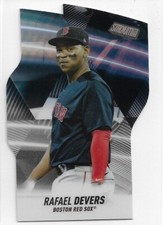2022 Topps Stadium Club Rafael Devers #T-15 Triumvirates Die-Cut Insert Red Sox