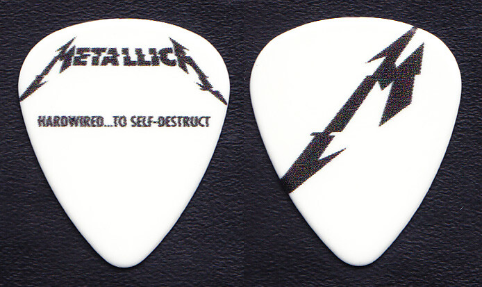 Metallica Hardwired...To Self-Destruct White Promotional Guitar Pick - 2017