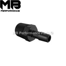 1x 1/8 NPT to 5mm 6mm BLACK PUSH ON BARB TAIL Hose Pipe Fitting Adaptor Adapter