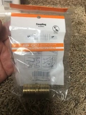 ZURN PEX QQC55GX Low Lead Brass Coupling, PEX Connection Type, 1" PEX Size 