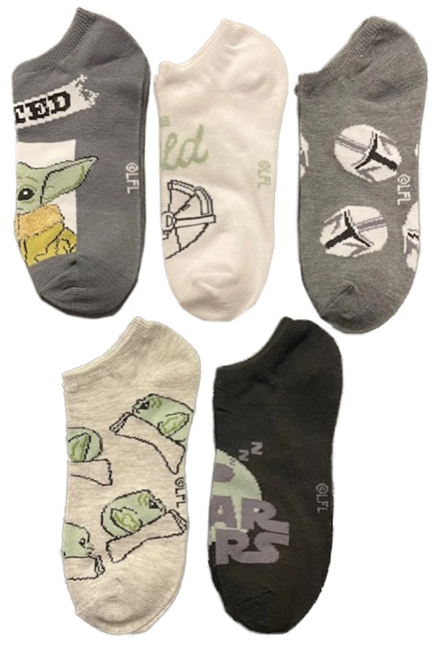 Star Wars The Mandalorian Baby Yoda Mujer No Show Calcetines Zapato Talla 4-10 Foto 2 de 3