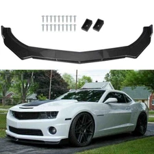 Front Bumper Lip Splitter Diffuser Carbon Fiber For Chevrolet Camaro LT SS RS US