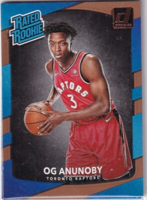 2017-18 Panini Donruss NBA No. 178 OG Anunoby Rated Rookie