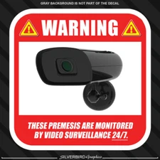 Security Camera Surveillance Stickers CCTV 3.5in Video Warning Decal Notice