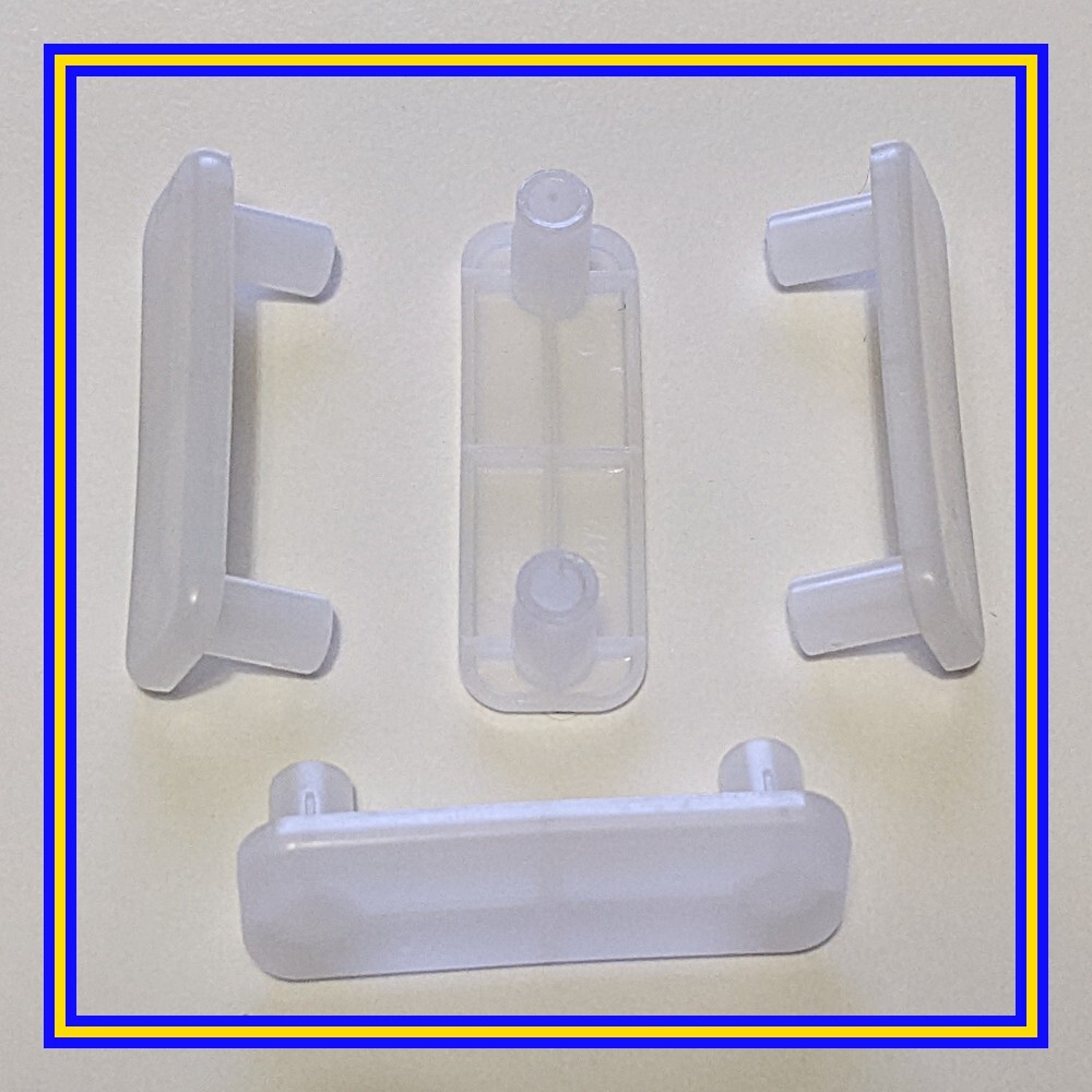 102372 x 4 IKEA Plastic Feet for BRIMNES, MALM etc. White | eBay