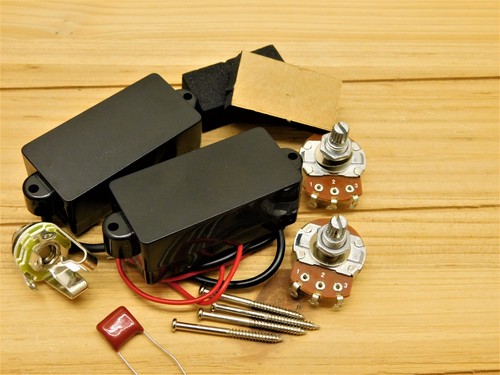 Artec Ceramic Active Precision Bass Pickups with Pots,Jack,Cap, and Battery Clip - Picture 2 of 7