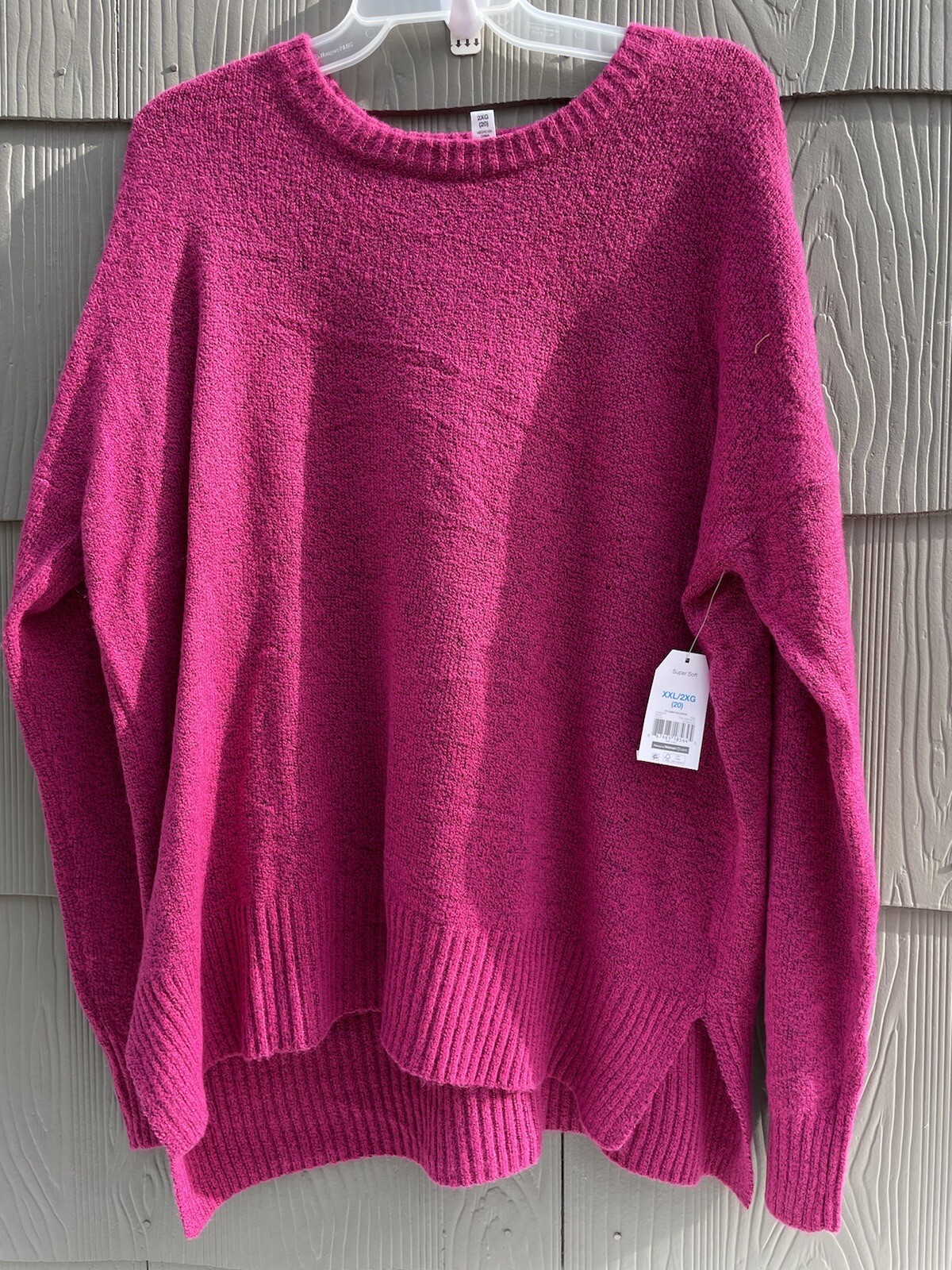 Cozy Crewneck Sweater Magenta XXL/2XG 