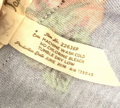 MATILDA JANE Shirt Blue Pink White Floral Striped Jersey Knit Tee