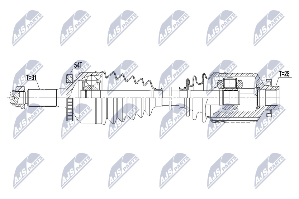 NPW-KA-362 NTY Drive Shaft for KIA - Image 10