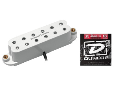 Seymour Duncan JB JR. Bridge Pickup For Strat White SJBJ-1B ( 1 SET OF STRINGS )