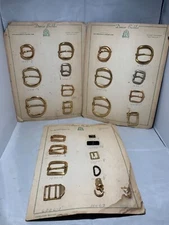 1930’s Display Cardboard sheets with Buckles by Domar