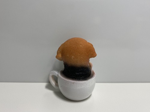 Japan Exclusive Coffee Cup Puppy Dachshund Dog Animal Figure - Picture 2 of 3
