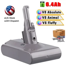Battery for Dyson V8 Cordless Vacuum Absolute Cleaner 21.6V Replacement 6400mAh