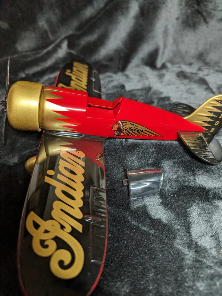 MOTOCICLETAS INDIANAS VINTAGE BANCO DE MOEDAS DE AVIÃO FUNDIDO 2ª SÉRIE POR SPEC CAST - Imagem 3 de 4