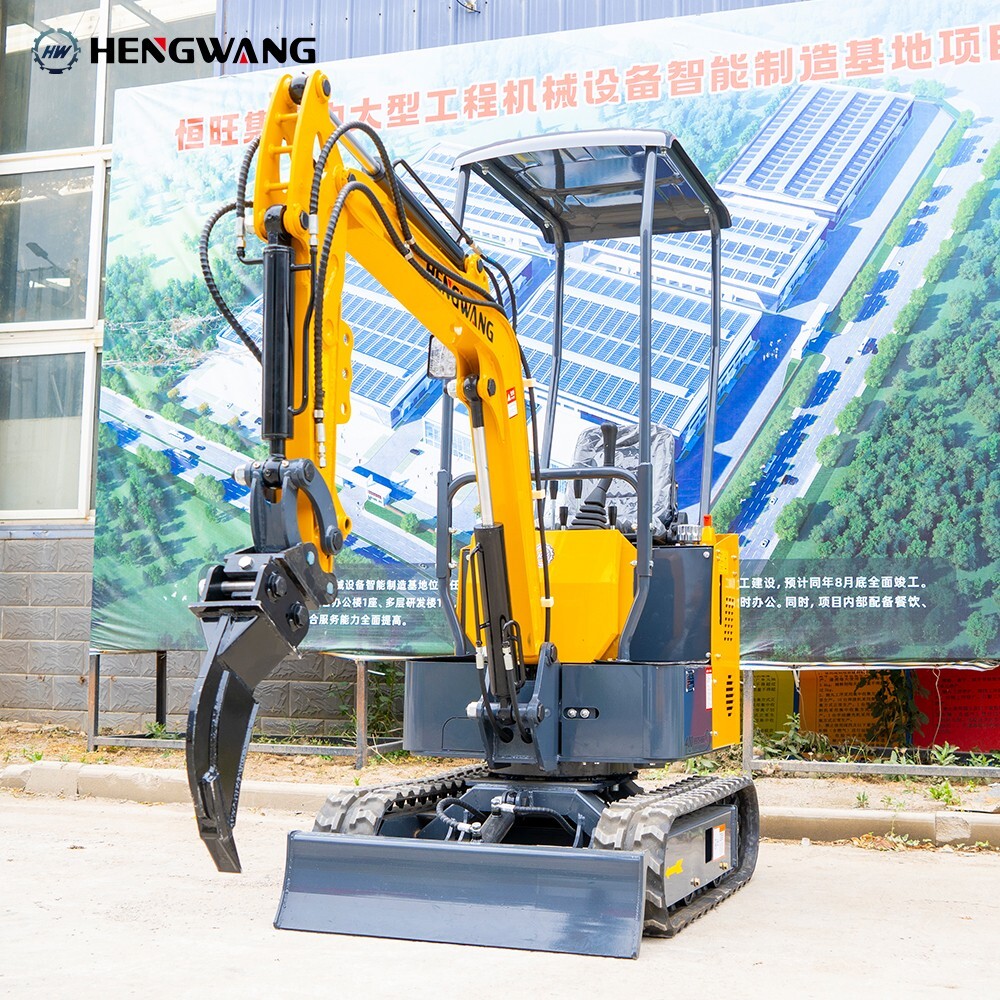 Household 1750 lb Mini Excavator With Powerful And High Digging Force B&S Engine