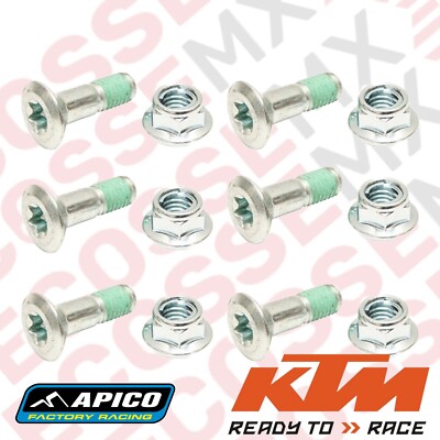 KTM EXC300TPi APICO SPROCKET BOLTS NUTS M8x28MM 1992-2024