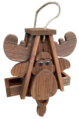 Handcrafted Moose Bird Feeder