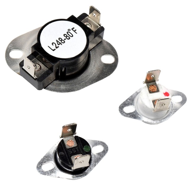 HQRP Dryer Thermostat & Thermal Fuse Kit for Crosley LA1053 LA1053
